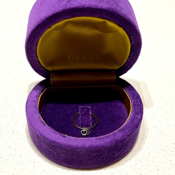 GUCCI 18K White Gold Interlocking G Ring – BRAND NEW - Picture 8 of 15